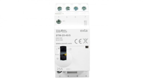 Stycznik modułowy ze sterowaniem ręcznym instalacyjny 25A 4Z 230V AC STM-25-40/S EXT10000314