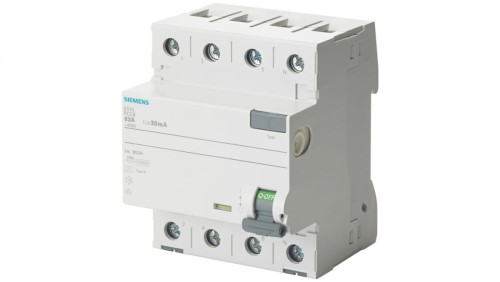 Wyłącznik różnicowoprądowy 4P 40A 300mA 400V typ F selektywny 5SV3644-7