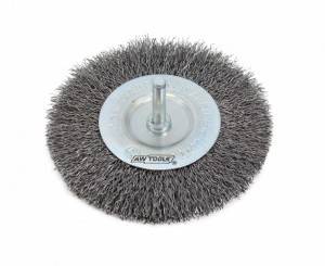 AWTOOLS SZCZOTKA TARCZOWA TRZPIENIOWA 115mm DRUT KARBOWANY