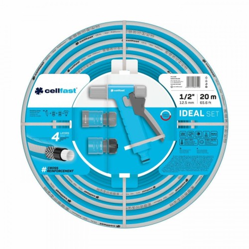 CELLFAST WĄŻ OGRODOWY  IDEAL 1/2" 20m+KOŃCÓWKI