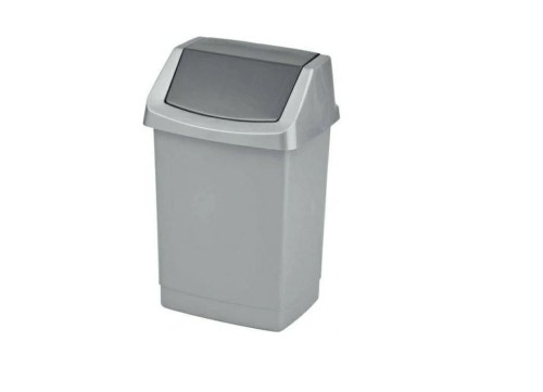 CURVER KOSZ UCHYLNY "CLICK-IT" 9L   /SREBRNY/ GRAFITOWY