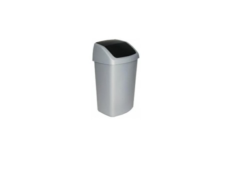 CURVER KOSZ NA ŚMIECI 50L  /CIEMNOSZARY/ SREBRNY