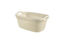 CURVER KOSZ NA PRANIE KNIT 40L   /KREMOWY