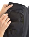 AWTOOLS SPODNIE  ROBOCZE  KIESZENIE MONTERSKIE T3/ ODBLASKOWE/ XXXL
