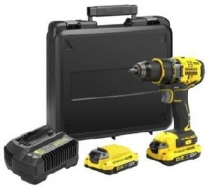STANLEY WKRĘTARKA UDAROWA V20 SFMCD715C2K 2x1,5Ah BL KUFER