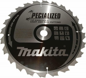 MAKITA PIŁA TARCZOWA  355x30x24z SPECJALIZED DREWNO (Z GWOŹDZIAMI I SĘKAMI)