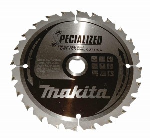 MAKITA PIŁA TARCZOWA  165x20x24z SPECJALIZED DREWNO (Z GWOŹDZIAMI I SĘKAMI)