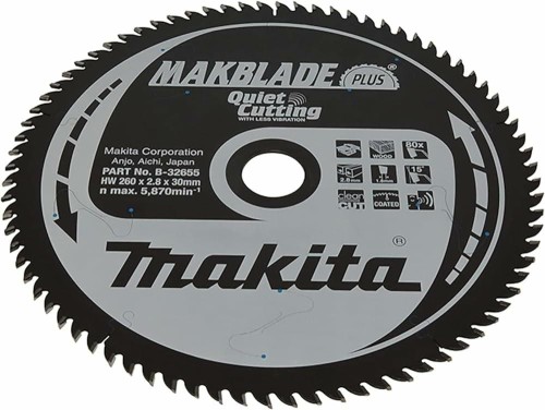 MAKITA PIŁA TARCZOWA  260x30x80z MAKBLADE PLUS DREWNO
