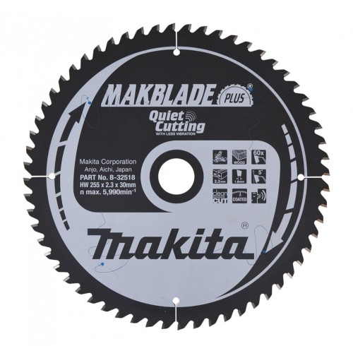 MAKITA PIŁA TARCZOWA  255x30x60z MAKBLADE PLUS DREWNO