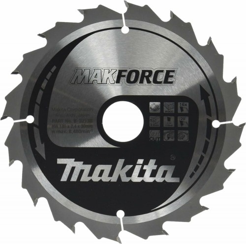 MAKITA PIŁA TARCZOWA  180x30x16z MAKFORCE DREWNO >>>B-32138