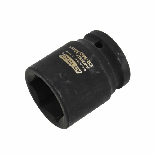 AWTOOLS NASADKA UDAROWA  6-KĄTNA  3/4"  KRÓTKA 27mm BLACK LINE