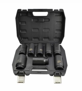 AWTOOLS ZESTAW NASADEK UDAROWYCH 3/4"  8cz./24-38mm/ DŁUGIE BLACK LINE