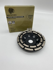 TARCZA DIAMENTOWA DO SZLIFOWANIA BETONU 125mm DOUBLE ROW INDIAN PROFESSIONAL