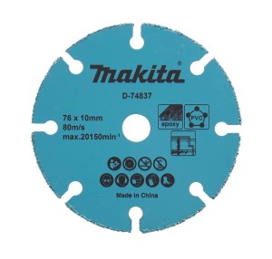 MAKITA TARCZA UNIWERSALNA  76x10mm SEGMENT PVC, P. GIPSOWE I MDF, EPOXY