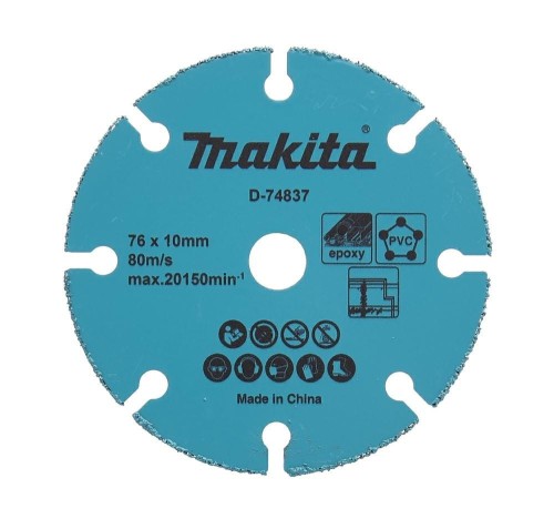 MAKITA TARCZA UNIWERSALNA  76x10mm SEGMENT PVC, P. GIPSOWE I MDF, EPOXY
