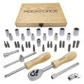 ROCKFORCE ZESTAW KLUCZY     1/4" 38el.