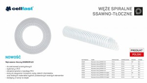 CELLFAST WĄŻ SSAWNO-TŁOCZNY DO POMP 19mm x 25mb BEZBARWNY ENERGO-FLEX NA STOJAK /NA STOJAK